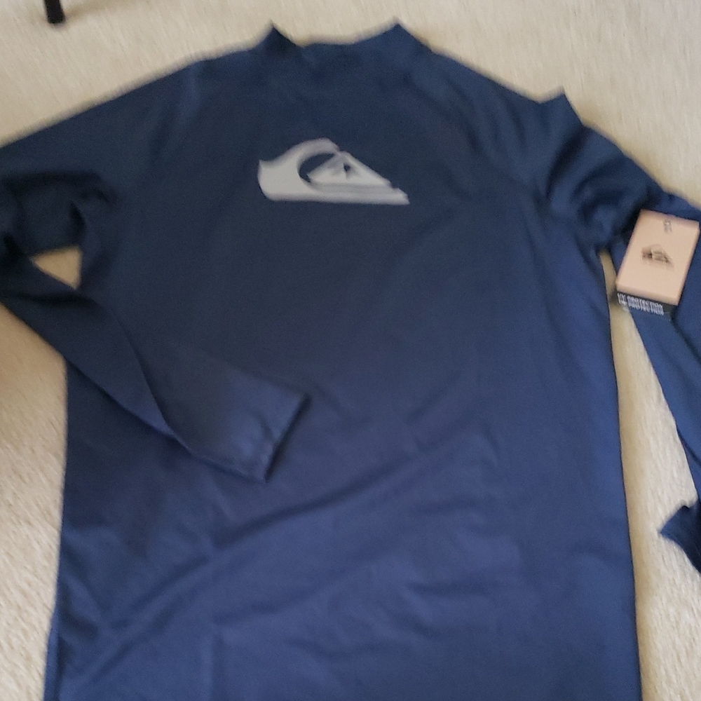 Quiksilver Blue Rash Guard Swimwear Essential
